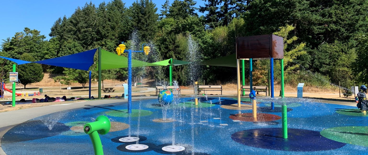3 Shade solutions on community splash pad