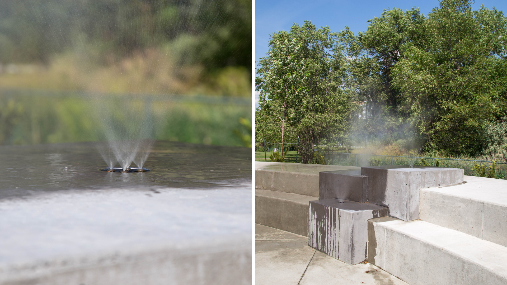 Skaha Lake Misting Misting stations in Skaha Lake Splash Pad in Penticton, BC